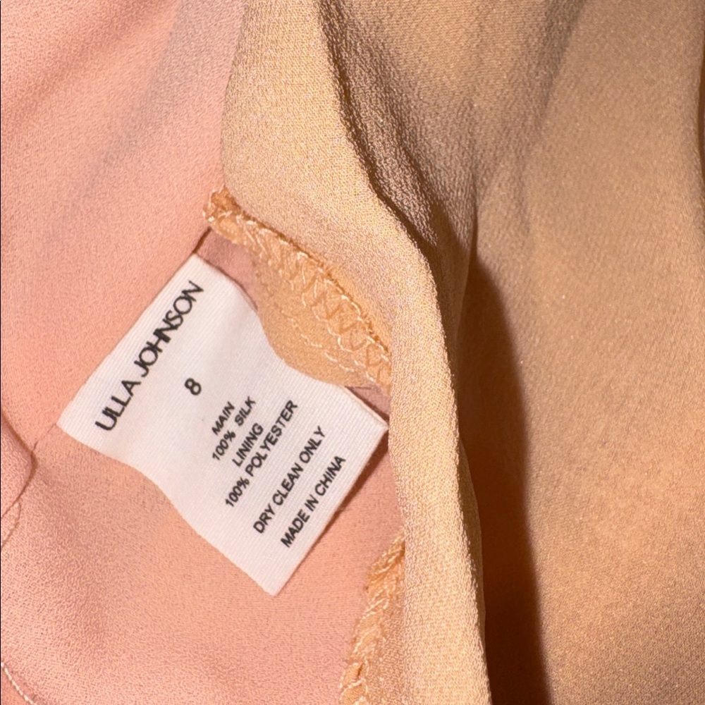 NWOT Ulla Johnson Florella Ruffled Silk Georgette Gown Peony Size 8 $1350 - Picture 11 of 13